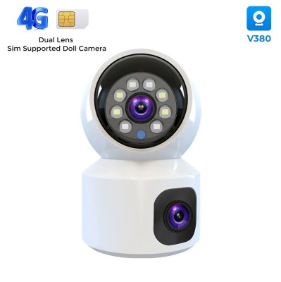 V380 Pro Dual Lens Sim Supported Camera